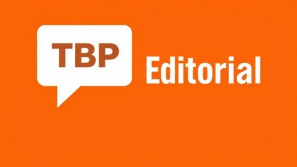 Editorial graphic with TBP logo on orange background.