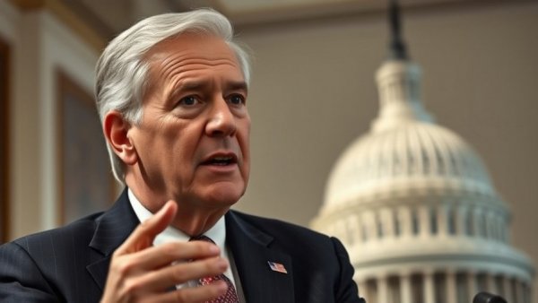 Government official discussing ICE funding amid government shutdown in Minnesota.