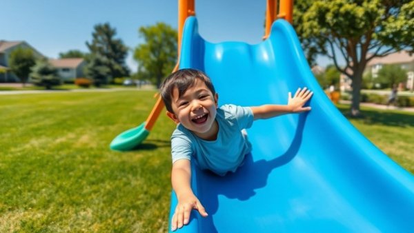 Fort Smith playground renovations with new vibrant slide.