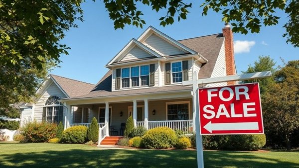 Suburban house with 'For Sale' sign representing Fort Smith housing market.