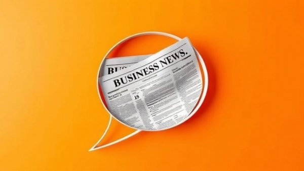 Business newspaper in speech bubble with 'Guest Commentary' on orange background, AI literacy in public service.