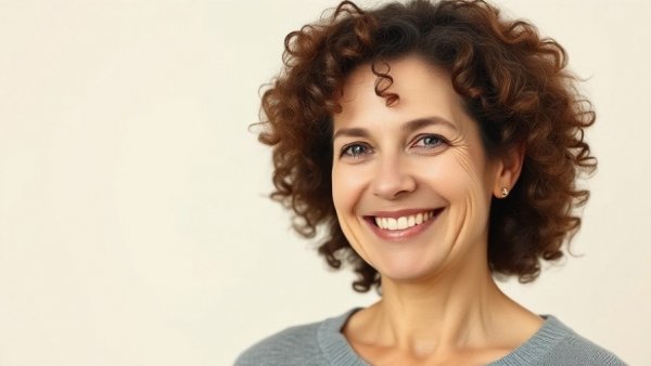 Smiling woman representing leadership changes in healthcare.