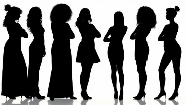 Silhouette of women symbolizing Arkansas Women's Hall of Fame inductees.