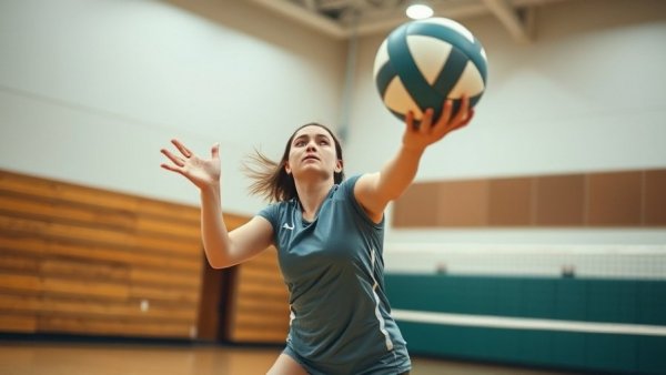 Fort smith volleyball player in action reaching for the ball.