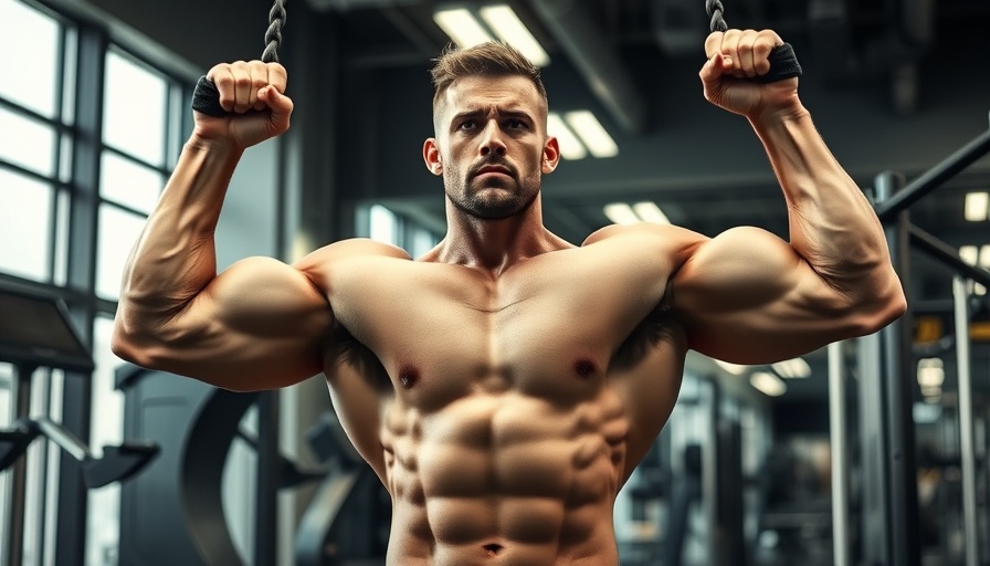Man executing cable front raises in gym for shoulder gains.