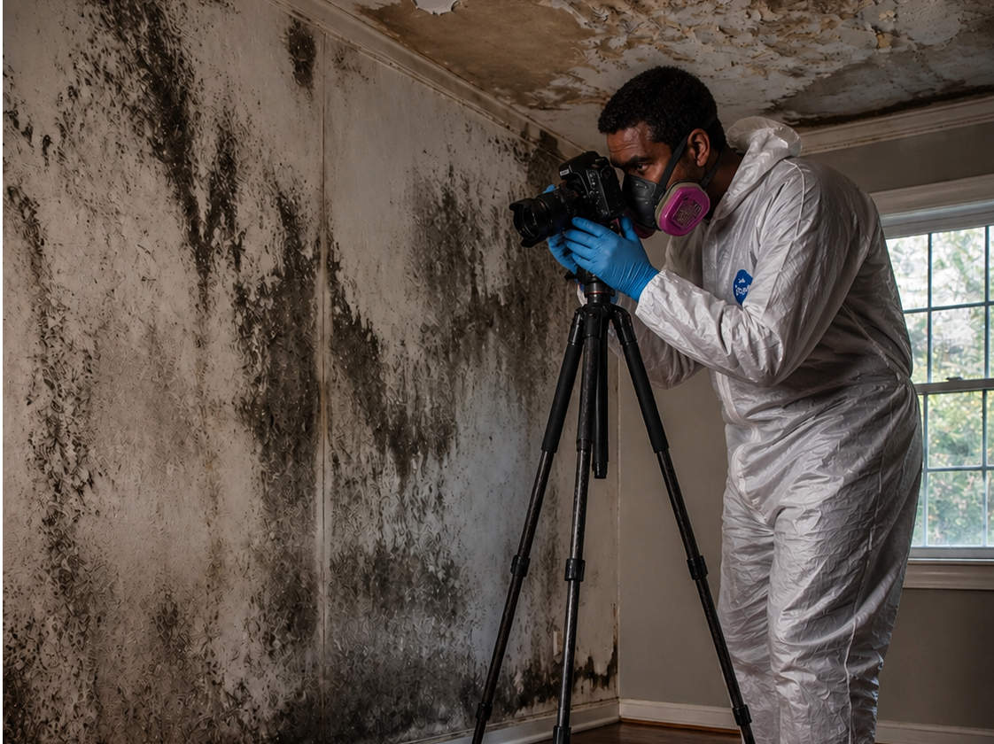 AAA Quality Maintenance providing mold inspection services