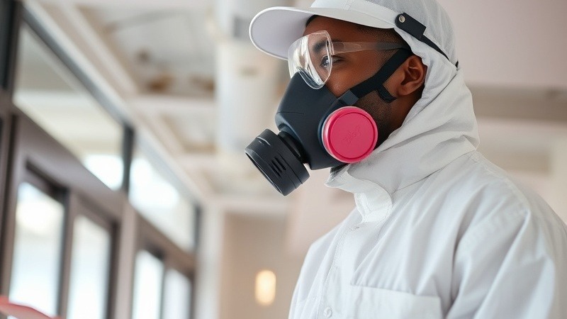 Professional mold remediation technician performing IICRC S520-2024 compliant abatement, AAA Quality Maintenance Corporation NJ