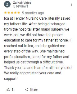 Actual Google Review