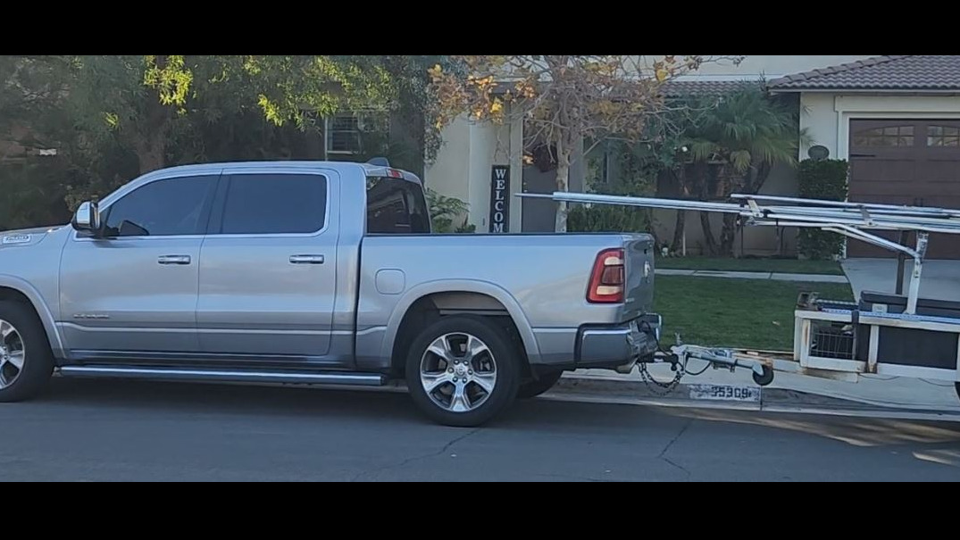 Our work truck loaded with tools and repair parts.