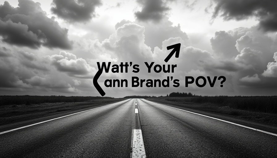 Creative concept of brand perspective in digital PR strategy.