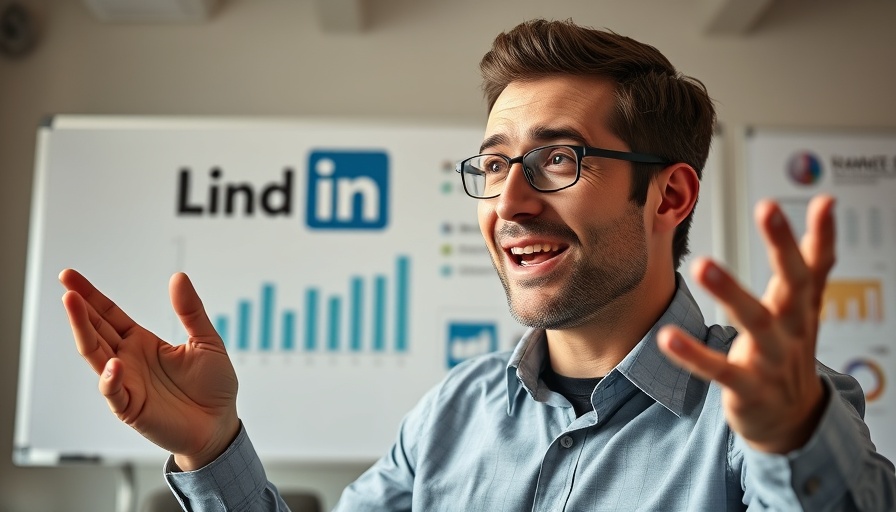 LinkedIn lead generation strategies text with person and logo.