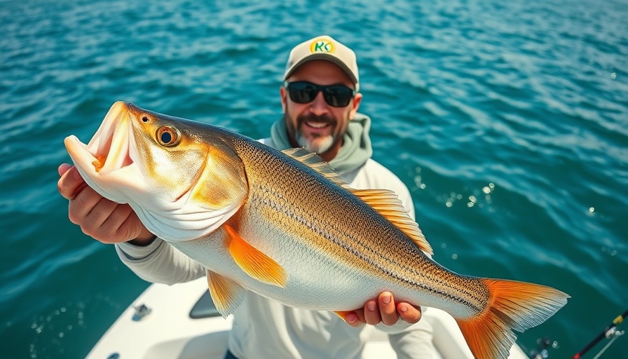 Man fishing on a boat at popular Wisconsin fishing spot.