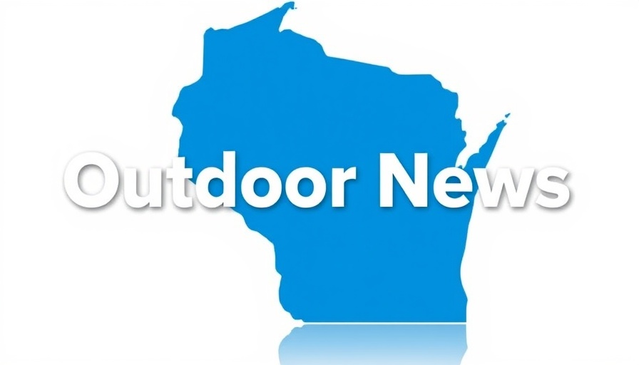 Wisconsin state silhouette with Outdoor News text.