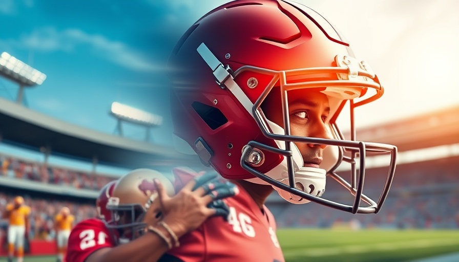 Collage of football elements, Wisconsin outdoor recreation.