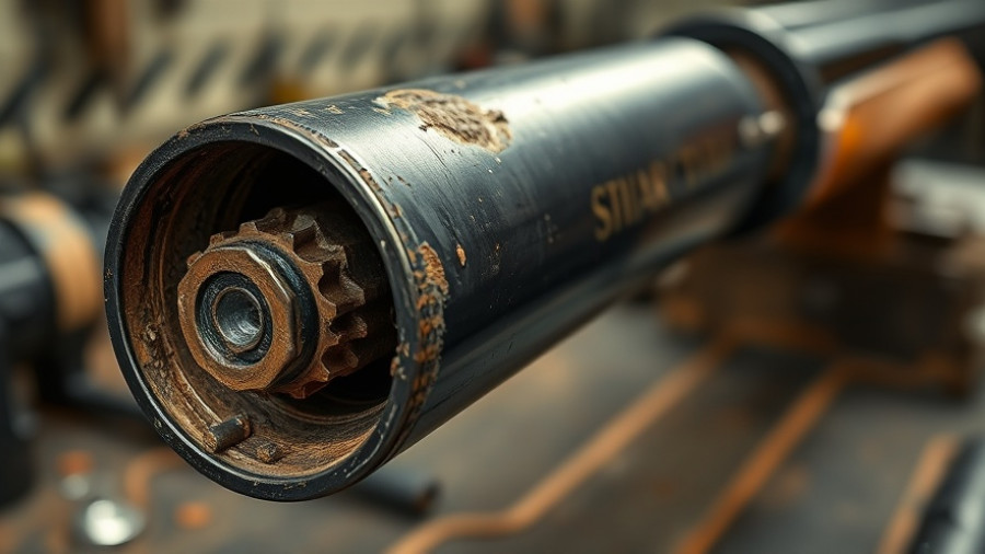 Close-up of shotgun barrel showing maintenance task.