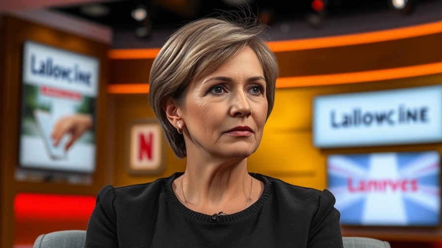 Middle-aged woman discussing Wisconsin education resources.