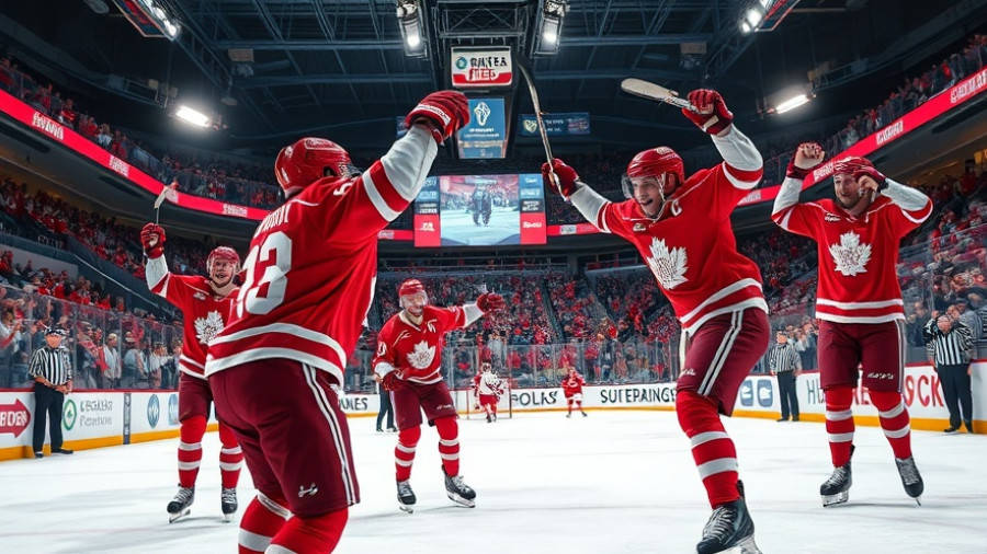 Exciting hockey game in Wisconsin's lively sports arena