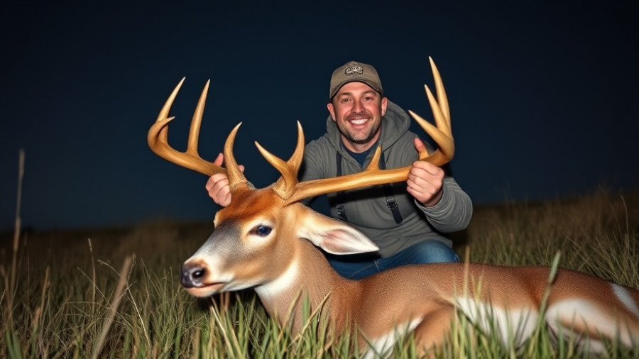 Wisconsin outdoor activities: Father and son with deer trophy.