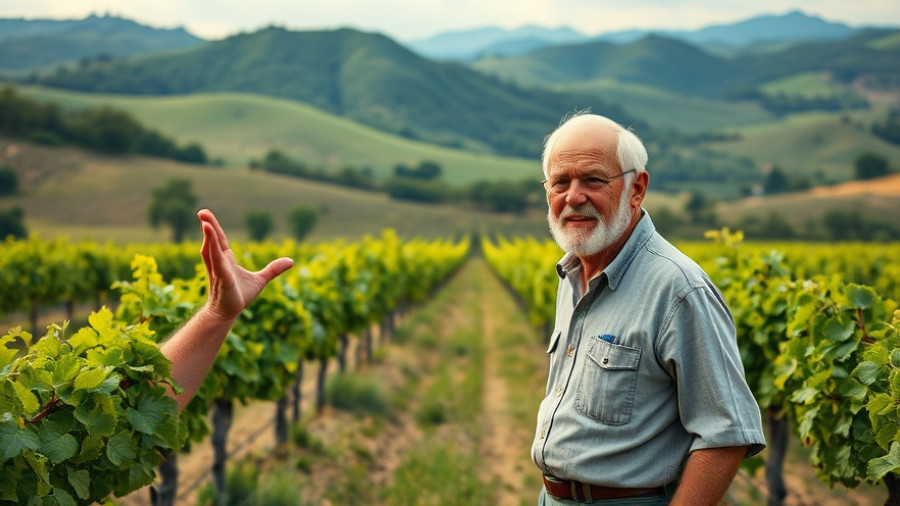Wisconsin tourism: Enthusiastic guide at Vino in the Valley vineyard.