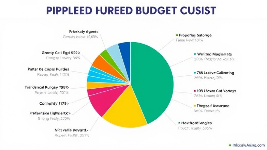Infographic pie chart showing proposed cuts by agency, unrelated to Wisconsin outdoor activities.