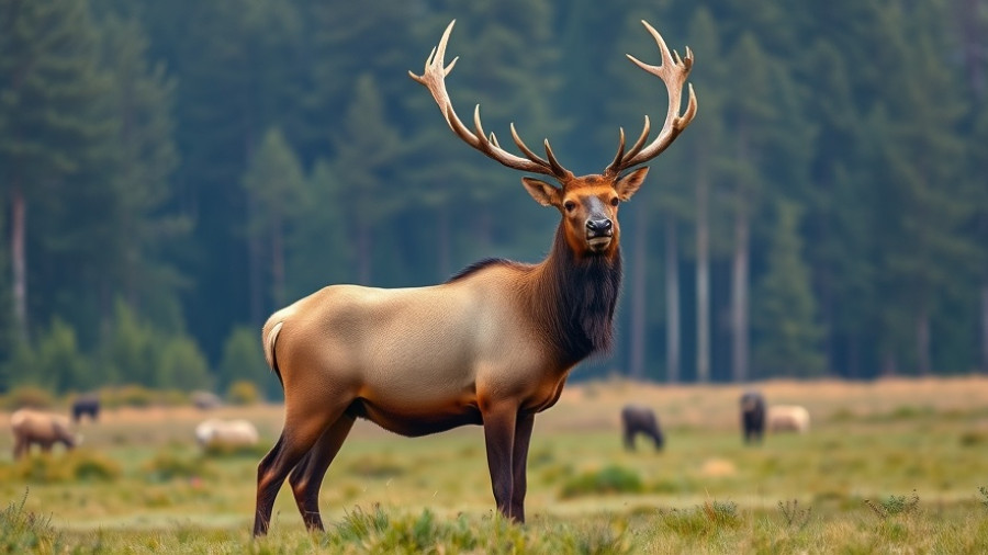 Majestic elk bellowing in forest, highlighting Minnesota poaching concern.