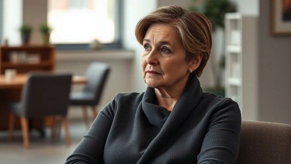 Wisconsin Family Action interview with thoughtful woman indoors.