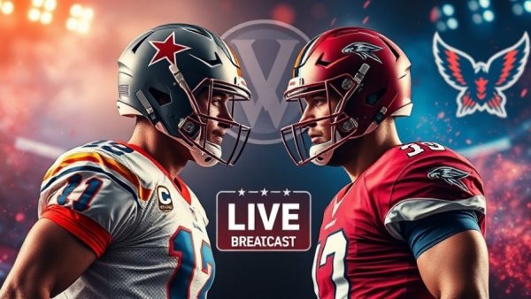 Intense football face-off live, vibrant sports-themed graphic, 2025 NFL Draft.