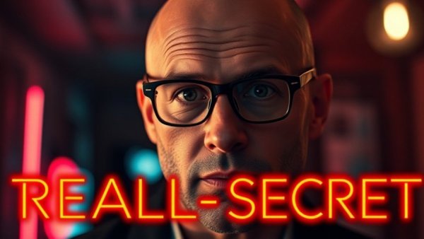 Intrigued man sharing video marketing strategy secrets.