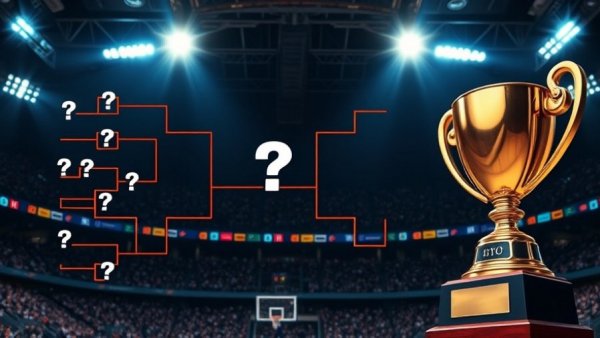 2025 NFL Draft preview graphic with bracket and trophy.