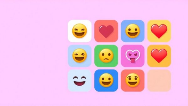 Colorful emoji grid depicting social media engagement tools.
