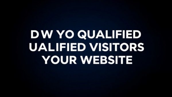 Digital marketing message highlighting qualified traffic strategies.