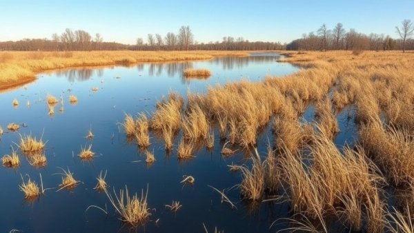 Peaceful wetland scene illustrating Clean Water Act protections.