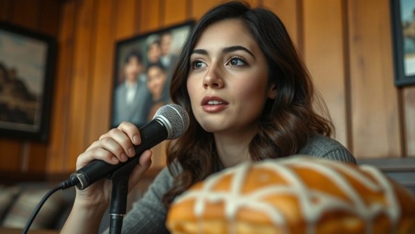 Discussing best places for sweet treats in Wisconsin, cozy ambiance.