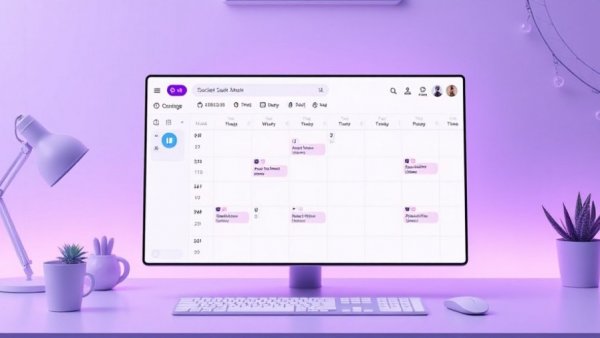 Sleek social media planner interface with calendar view and AI assist options.