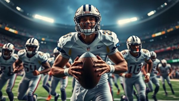 Green Bay Packers player in action with teammates.