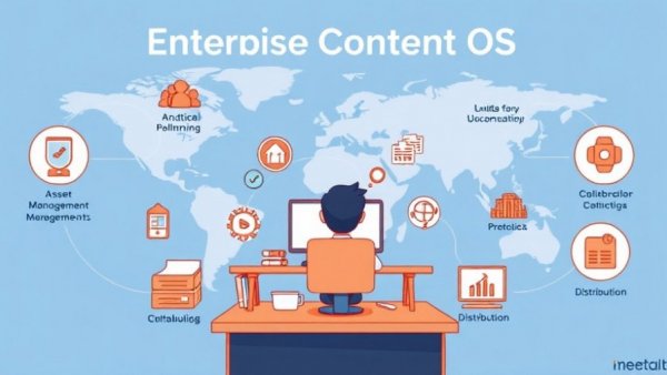 Illustrative diagram of content operating system for enterprises.