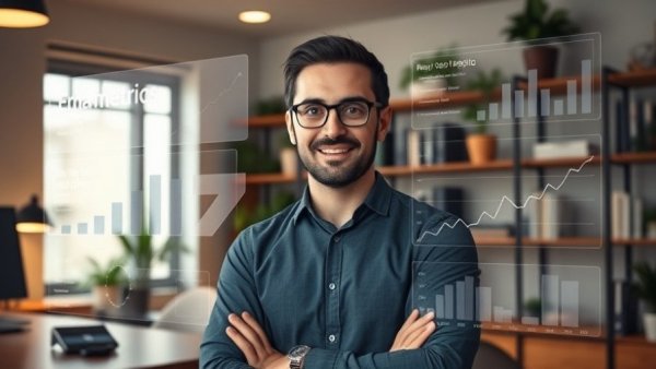 Email marketing strategy discussion in modern office setting.