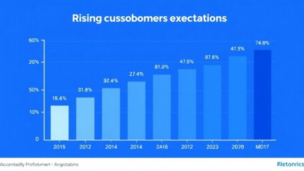 Customer Experience Management bar chart showing increase in expectations by age group