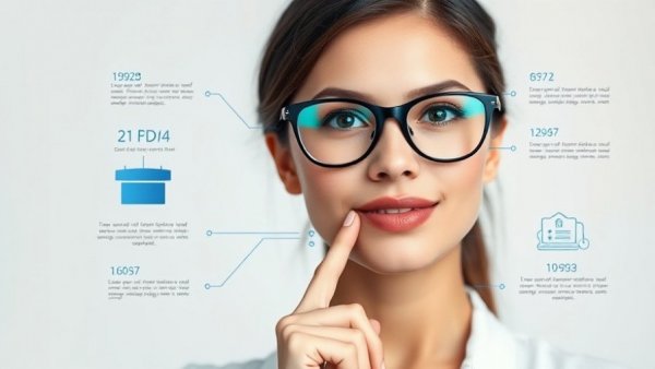 Social media marketing success infographic with young woman and business icons.