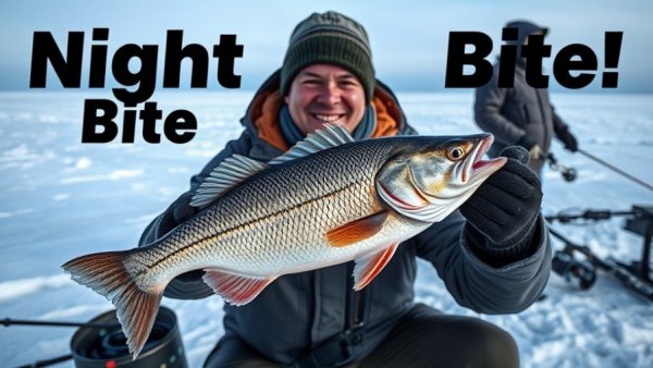 Wisconsin ice fishing tips: Proud fisherman with winter catch.