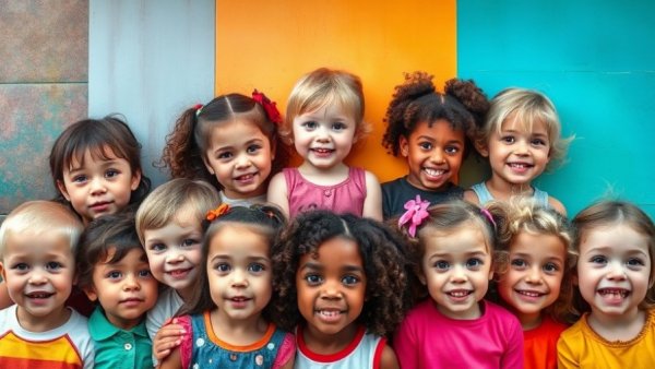 Colorful children's portraits showcase artistic expressions. Wisconsin family activities.