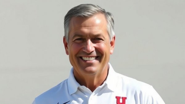 2025 NFL Draft: Man in Utah shirt, sports announcement overlay.