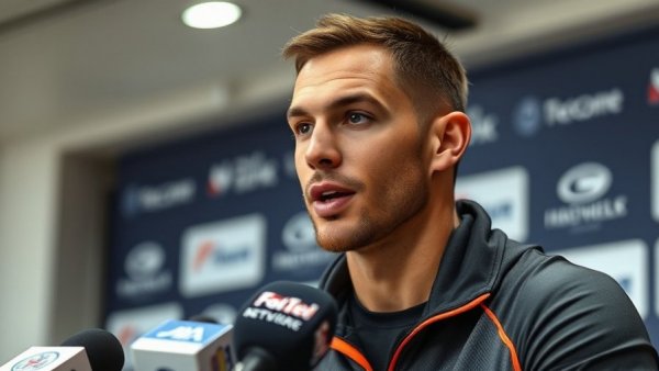 Wisconsin outdoor recreation branded conference with sports figure.