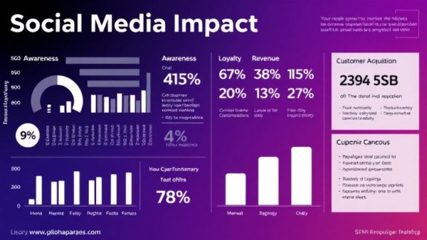 Social media impact chart with focus on social business intelligence.