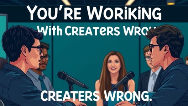 Finding the right creators: Professionals discussing brand collaboration.