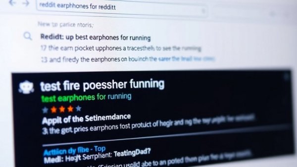 Screenshot of Reddit page showing earphone recommendations and Reddit SEO strategies.