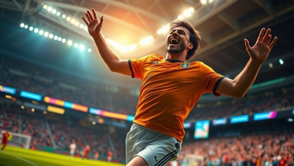 Excited football player celebratory in a stadium, mic'd up Packers highlights.