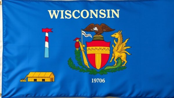 Wisconsin health and wellness represented by state flag