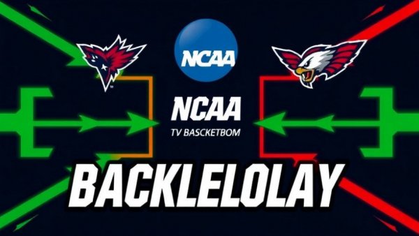 NCAA Tournament Bracketology graphic with team logos and arrows.