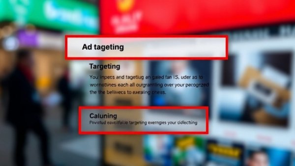 Digital ad targeting interface highlighting a painful ad mistake
